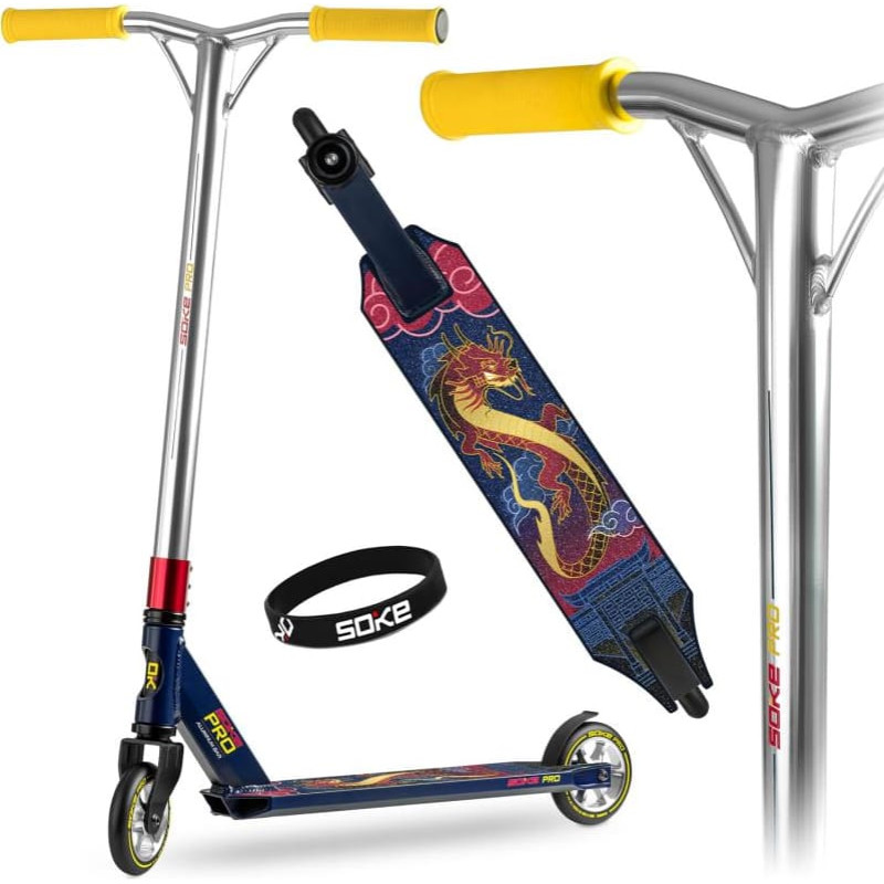 Soke Stunt-Scooter SOKE PRO, purple-red