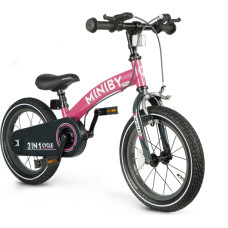 Qplay Rowerek Dziecięcy - Rowerek Biegowy Miniby 14 cali Rosa