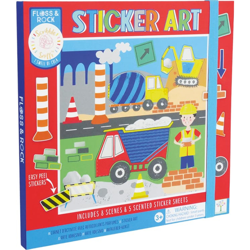 Floss & Rock Scented Sticker Art, Construction