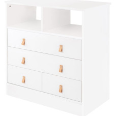 KIKKABOO Kommode aus Spanplatte Aspen White