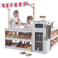 Viga - Holzset: Marktstand, Geschäft, Supermarkt XXL