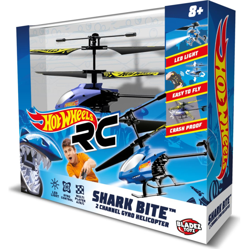 Bladez HOT WHEELS Radiovadāms helikopters ar žiroskopu, 22&nbsp;cm
