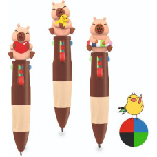 Trendhaus Capybara Happy Life - Multi-colour pen with topper (1 pc., 3 designs)