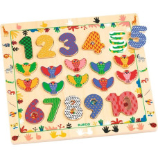 Djeco Educational wooden puzzle - Puzzle 1 to 10