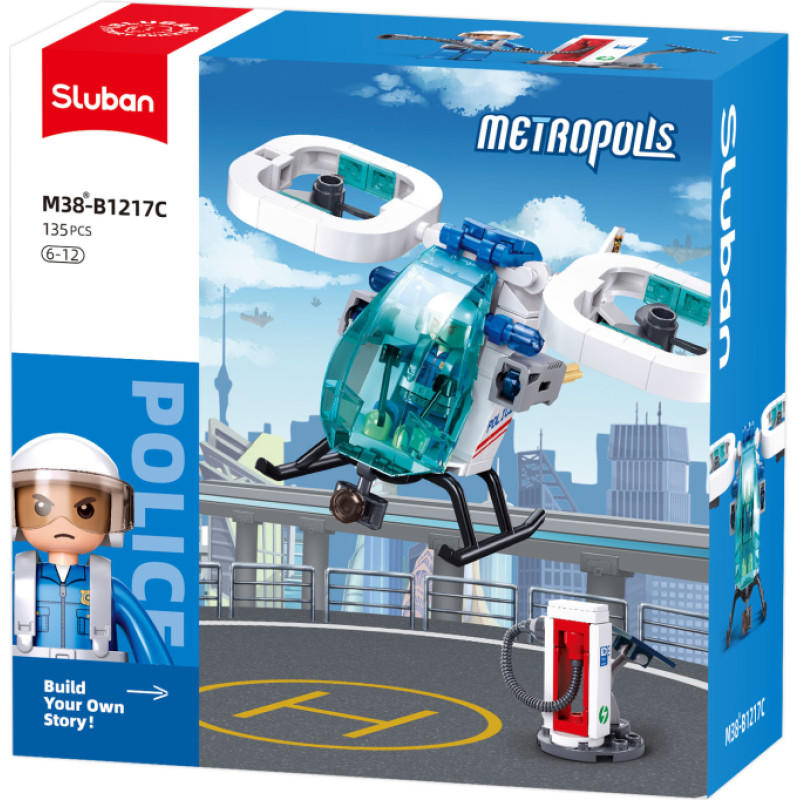 Sluban construction set, Police Air Patrol, 135 pcs.