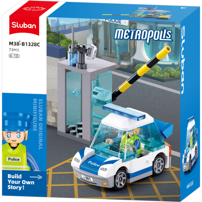 Sluban construction set, Police car, 73 pcs.