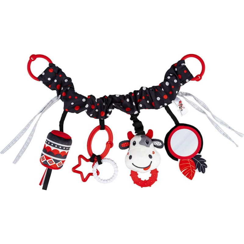 Dumel BALIBAZOO BB 82819 Zawieszka do w&oacute;zka Kontrastowa krowa