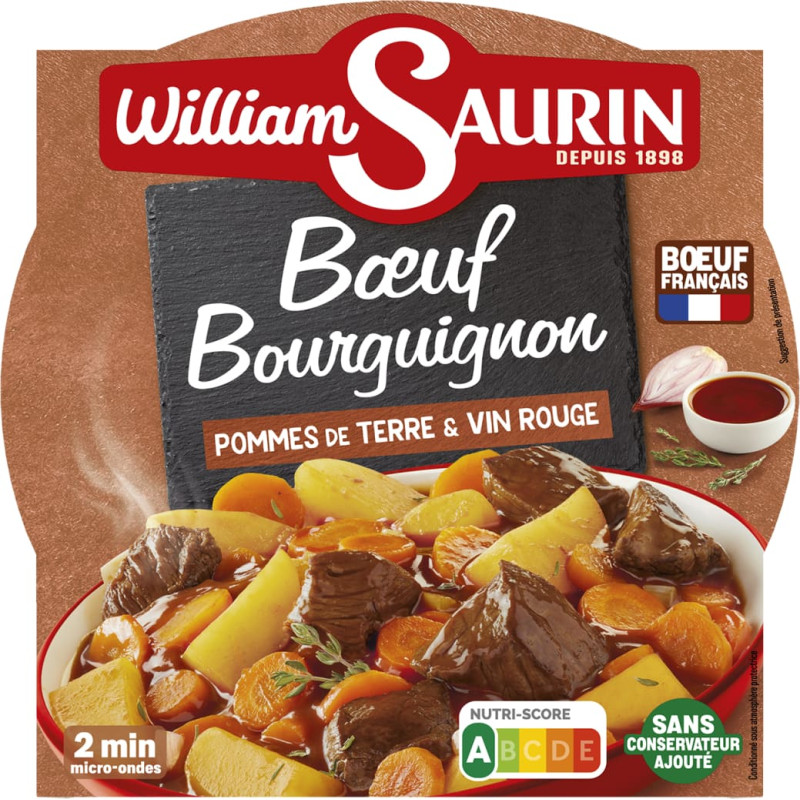 William Saurin Chef&rsquo;s beef stew in red wine sauce, in a tray, 300 g