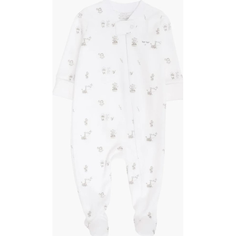 Livly Clothing Rāpulis Livly Celebration Parade Zipper Footie White