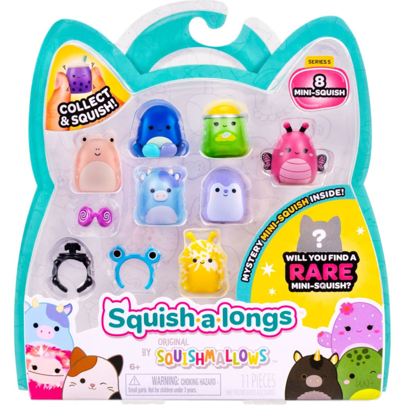 Squishmallows SQUISH-A-LONGS figures 8-pack, 2,5 cm