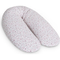 Cebababy maitinimo pagalvė dżersej multi, lapeliai mėlyni rožiniai