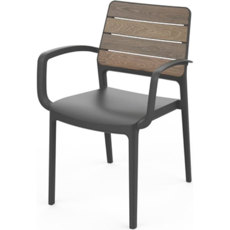 Keter Dārza kŗesls Deco Porto Armchair valrieksts/pelēks