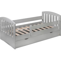 YAPPY KIDS YappyLux Jugendbett 160x80cm mit Bettkasten, hellgrau