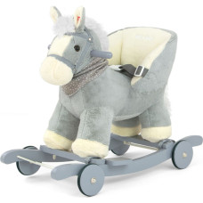 Milly Mally Kinder-Schaukelpferd mit Rollen Polly Grey