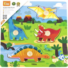 Viga 44596 Puzzle z uchwytami - Dinozaury