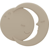 Label Label Silicone - Teether - Moon - Nougat