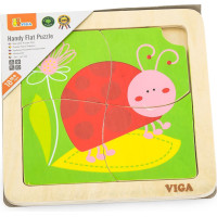 Viga 50140 Handy Flat Puzzle - Ladybird