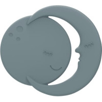 Label Label Silicone - Teether - Moon - Blue