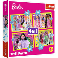 Trefl BARBIE Pužļu komplekts 4in1