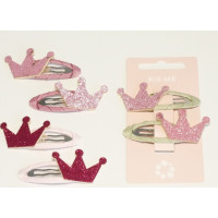 K:s Me Hairclips - Crowns with glitters (2 pcs)