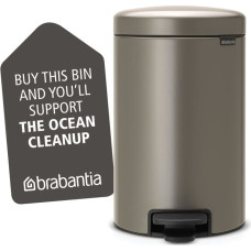 Brabantia atkritumu tvertne ar pedāli NewIcon, 12 l, Platinum - 113628