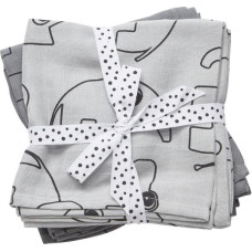 Done By Deer Swaddle, 2-pack, Contour, grey