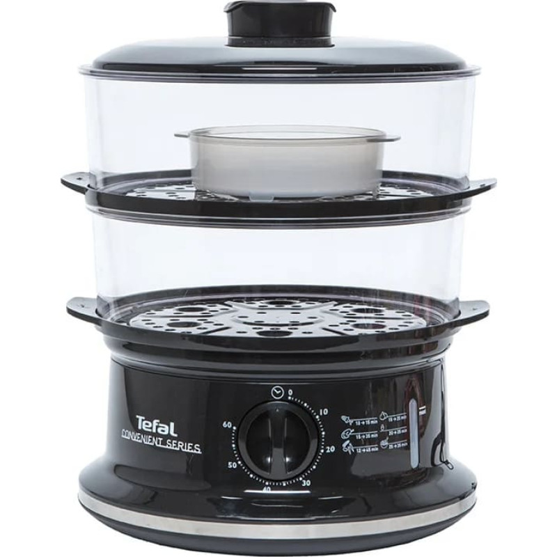 Tefal garintuvas Convenient VC1401 – 2 lygiai, 6 l, juoda/sidabrinė