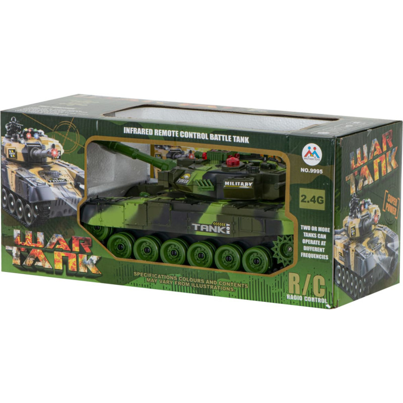 RC Kampfpanzer 9993, 2,4 GHz, Wald-Tarnfarbe