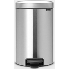 Brabantia atkritumu tvertne ar pedāli NewIcon, 12L, Matt Steel Fringerprint Proof - 112041