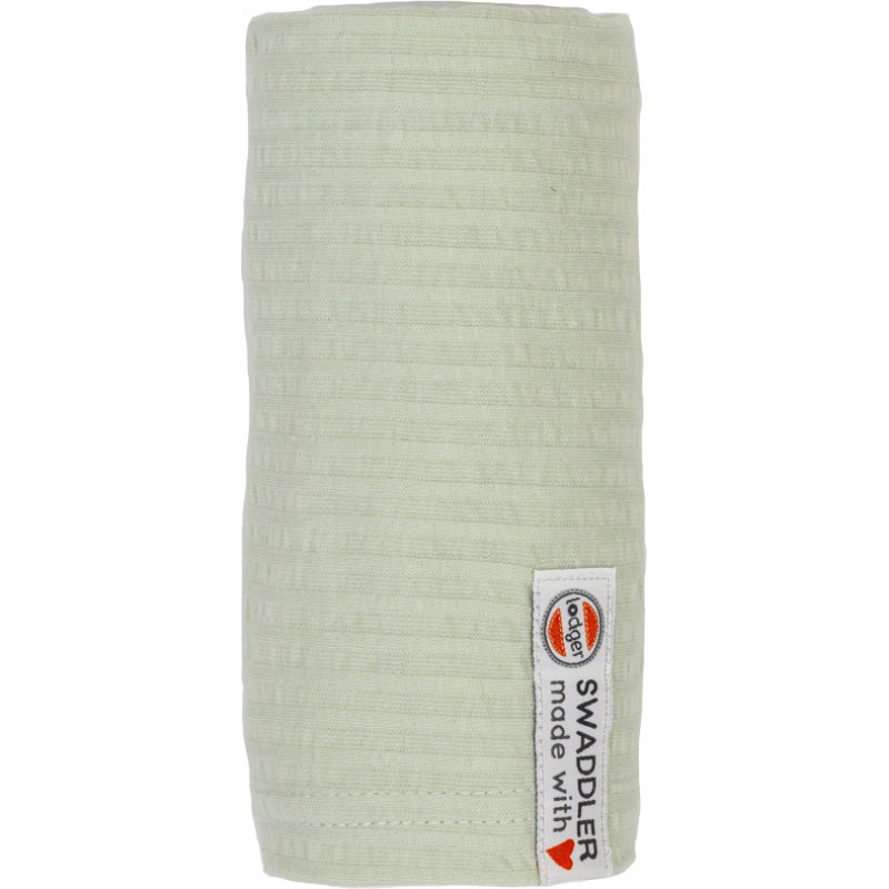 Lodger Swaddler Seersucker Baumwolltuch, 70 × 70 cm, Farbe Silk – SWS109