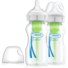 Dr.browns WB92600 9 oz/270 ml PP Wide-Neck Options+ Bottle, 2-Pack