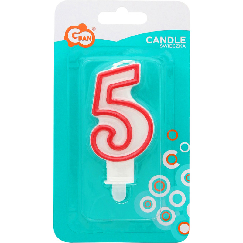 Geburtstagskerze – Zahl 5