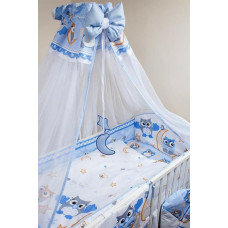 Ankras Bedding set - 6  parts - 120/90/360 - SOWY - BLUE