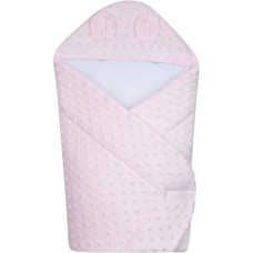 Duet Baby Swaddling blanket with hood - 631 - MINKY - PINK