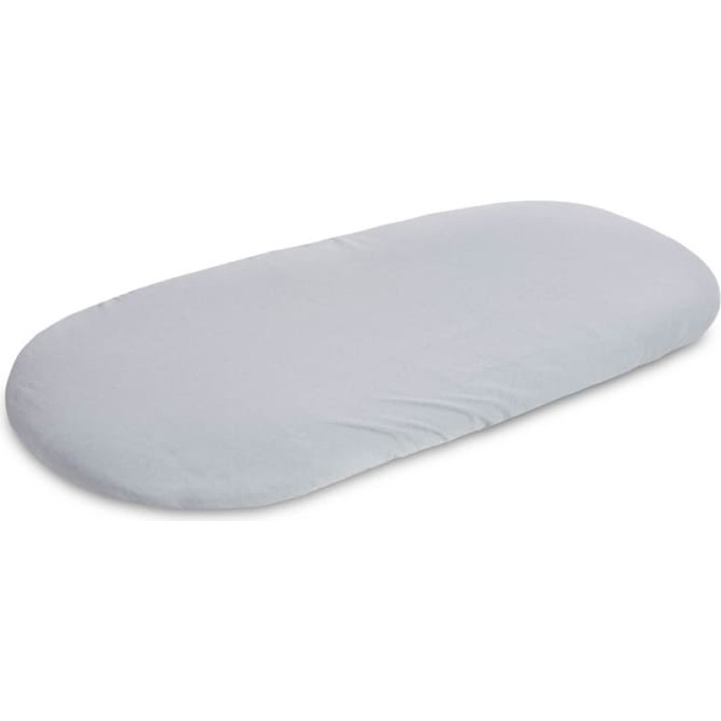 Sensillo Jersey-Spannbettlaken für Wiege – Grau, 90×40 cm