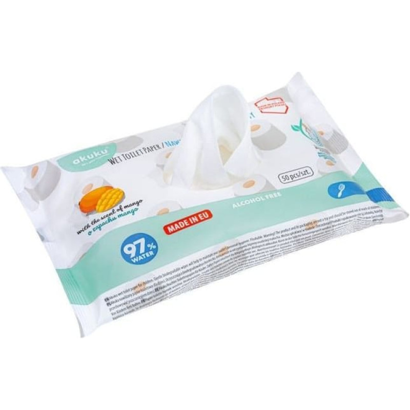 Akuku A0030 MOISTURIZED TOILET PAPER 50 PCS
