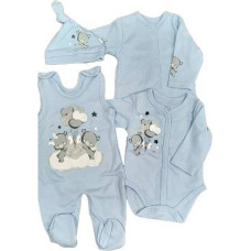 Koala Baby 4er-Set HAPPINESS, 11-156, blau, Größe 62