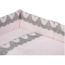 Belisima Baby Bedding set - 5 parts - 120/90/180 - BELISIMI - P02-118 -- PINK