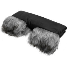 Sensillo Muff with faux fur BLACK