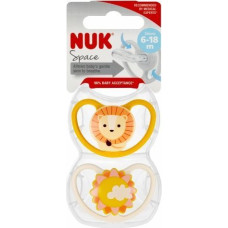 NUK 7421 Schnuller SPACE LION 6-18 2PCS/BOX 541377, 736932