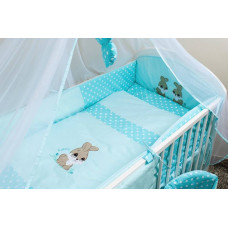 Ankras Rabbit Protector for cot rungs length  360CM turquoise