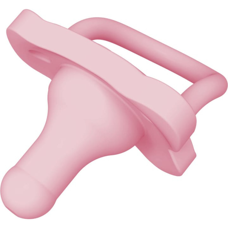 Dr. Brown’s PS11007 HappyPaci Silikonschnuller aus einem Stück – ab 0 Monaten, rosa, 1 Stück