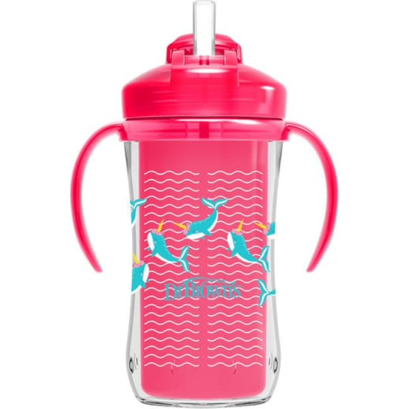 Dr.browns TC01201 10 oz/300 ml Insulated Straw Cup - Assorted (12m+)