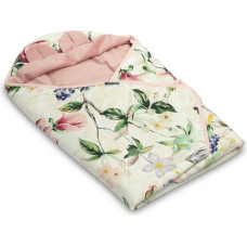 Sensillo VELVET CARRY-COT SWADDLE BLANKET XL MAGNOLIA PINK