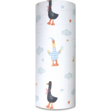 Ega Kids Diaper - 14244  - TETRA PRINT - EGA - GĄSKI W PIŻAMACH    - size 70x80 cm