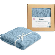 Sensillo HOODED SWADDLE BLANKET 100% BAMBOO GIFT BLUE