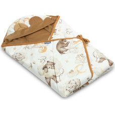 Sensillo VELVET CARRY-COT SWADDLE BLANKET XL DREAM BEIGE