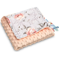 Sensillo MINKY BLANKET PEACH MAGICAL GARDEN 75 X 100