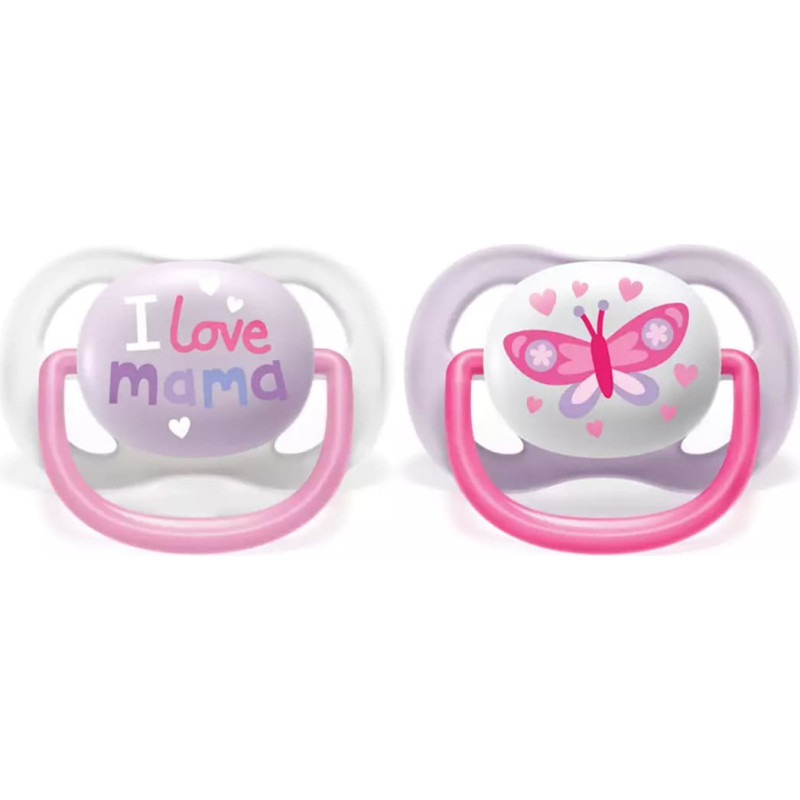 Philips Avent SCF080/02 Schnuller ULTRA AIR 0-6 GIRL