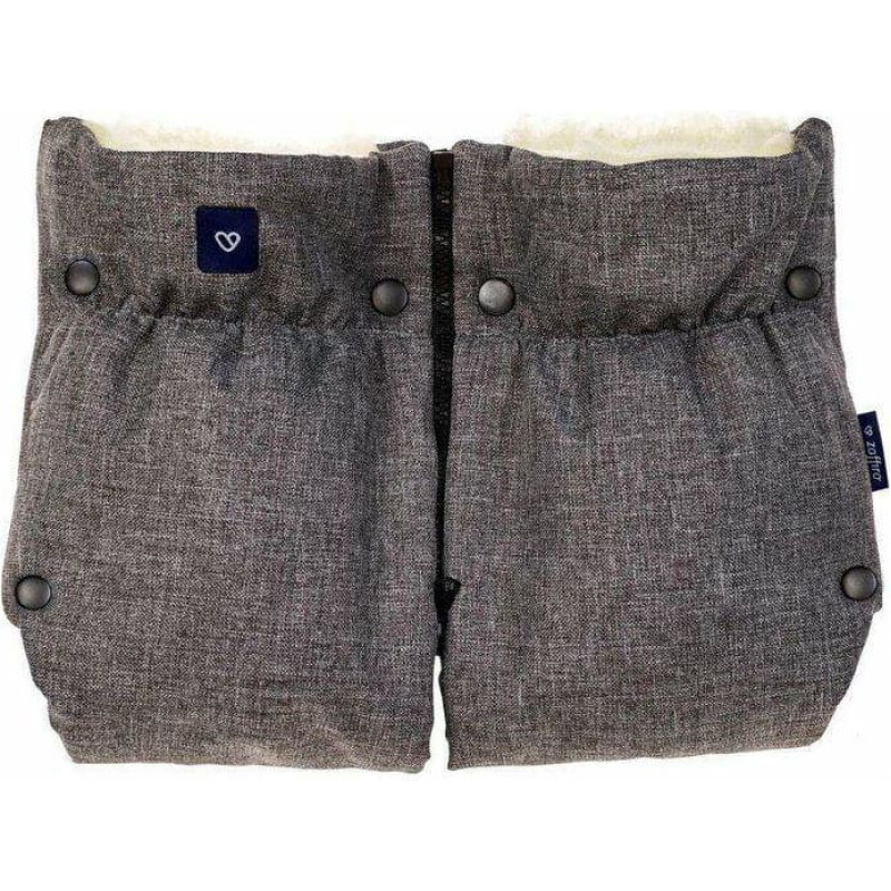 Minikid Gloves/muffs - 2 parts - iGROW - GREY - WOOL